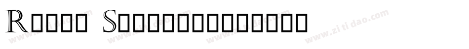Roman Stonecut字体转换